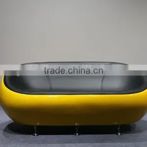 Fiberglass 2 Seater Standing Half Ball Sofa Chair thumbnail-1