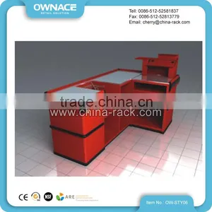 Hot Sale Store Checkout Counter Supermarket Cashier Stand for Sale thumbnail-1