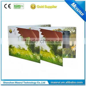 Hot Selling 7 Inch Lcd Screen Video Brochure Video Greeting Card Lcd Greeting Card thumbnail-3