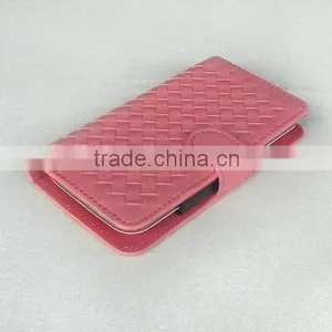 Real Woven by Hand Universal Smart Phone Wallet Style Leather Case for 3.7 - 5.8inch Phone 6 Cover Cases thumbnail-5