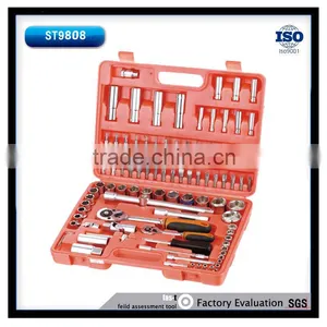 Popular 94pcs Garage Tool Kits, Auto Tool 1/4'' 1/2'' Socket Set thumbnail-1
