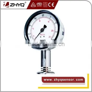 Clamp Mount Food Grade Bar Pressure Gauge thumbnail-1