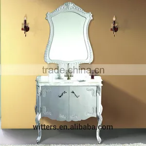 WTS-1622 Foshan Special Discount 30 Inch Modern Wooden Bathroom Vanity Floor Mounted thumbnail-4