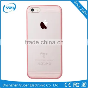 Comma Brand 360 Degree Full Protective Design Electroplating Clear PC Back Cover Case for IPhone 6/6s Plus thumbnail-3