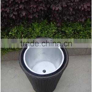 Handmade Rattan Garden Flower Pot thumbnail-2