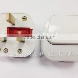 2015 New Product China Wholesales! 13A UK Industrial Power Plug Adapters With Switch and LED Light thumbnail-1