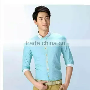 100%cotton Poplin Slim Fit Men Shirt Business Shirt thumbnail-1