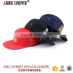 Printed Logo Custom 5 Panels Adjustable Cap thumbnail-2