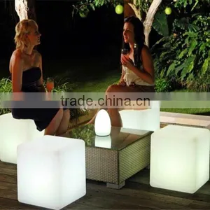 PE Plastic IP54 Lighted Remote Control Colorful Outdoor Relax Chair thumbnail-1
