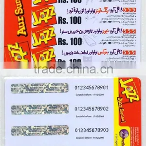 Low-cost EM4305 Inkjet Scratch-off PVC Cards thumbnail-1