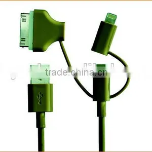 Mfi Certified 2.4A Fast Charge 3 in 1 Combo Charging Usb Cable for Devices thumbnail-5