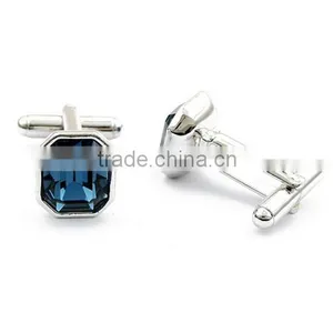 Factory Directly Europe Alloy Matel Shiny Crystal Cuff Link Mens 2016 Cufflinks Jewelry thumbnail-2