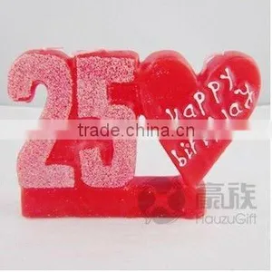 Wholesale 25TH BIRTHDAY CANDLE - RED Party Cake Candles thumbnail-1