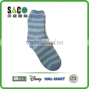 Colorful Double Stripe Fluffy Socks thumbnail-4