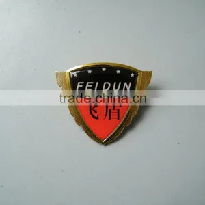Shield Shaped Metal Lapel Pin With Epoxy Resin Dome Coating,custom Printing Pin Badge thumbnail-3