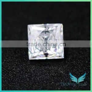 Cheap Moissanite D E F Color Eye Clean Vvs Moissanite Princess Cut Loose Diamonds thumbnail-3