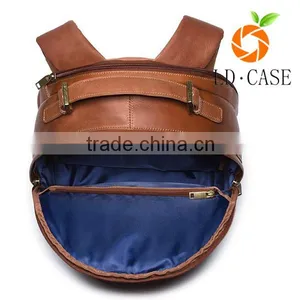 High Quality Custom Leather Backpack/2016 New Design Backpack/promotional Backpack Leather thumbnail-3