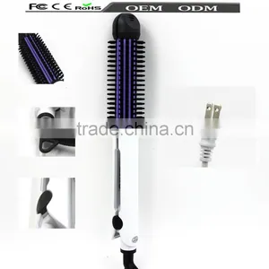 2016 Professional Electric 2 in 1 Brush Hair Straightening Curling Irons thumbnail-1