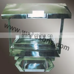 HANDMADE FANCY CHAFING DISH FOR SALE | NEW DESIGN CHAFING DISH | BRASS PLATED CHAFING DISH | HOTEL USED CHAFING DISH thumbnail-3