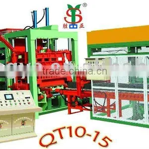 QT10-15 PLC Controlled Hydraulic Concrete Block Machinery thumbnail-1