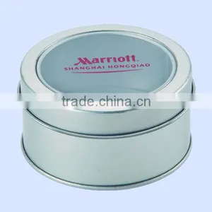 High Quality CMYK Printing Round Shape Blank Box for Packating Watch Tin Box thumbnail-1
