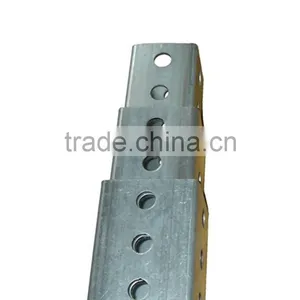 Galvanized Square Steel Road Sign Pole thumbnail-2
