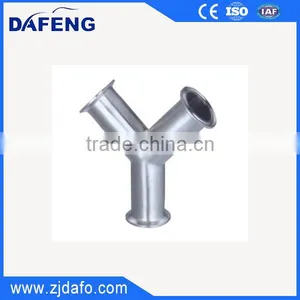 High Quality Sanitary Stainless Steel Pipe Fitting Clamped Tee thumbnail-2