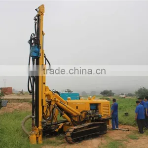 High Air Pressure Crawler Hydraulic Drilling Rig G150YF For Depth 60 Meters thumbnail-4