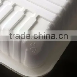 White PP Disposable Plastic Food Packaging Take Out Containers Food Box thumbnail-3