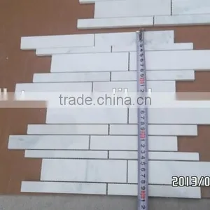 Carrara White Marble Mosaic Tile for Kitchen thumbnail-4