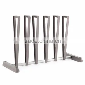 New Upgraded 3 to 4 Pair Boot Organizer, Standing Gray Boot Rack thumbnail-1