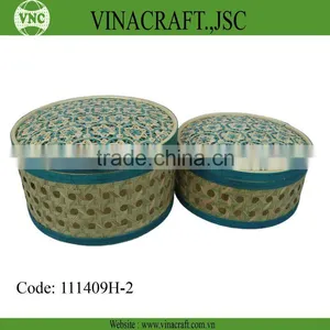 Decorative Bamboo Box Set of 2 thumbnail-1