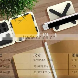 Creative Desktop Storage Three-piece Simple Desk Tool Case Memo Paper Box/phone Dock/pencil Vase thumbnail-6