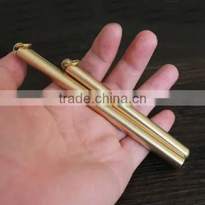 Retro Brass Signature Pen, Portable Hand-Polished Copper Pen Handmade thumbnail-1