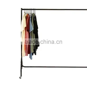 MonsterShop 5ft Clothes Rail Garment Display Rack, Black, 150cm x 150cm x 45cm thumbnail-5