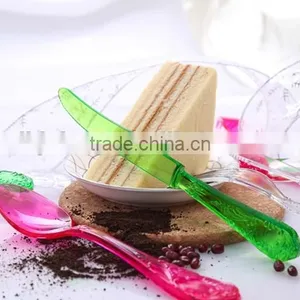 Wholesale Big Plastic Dessert Cake Cutlery Set/plastic Fork Knife Spoon Set ,dinnerware thumbnail-1