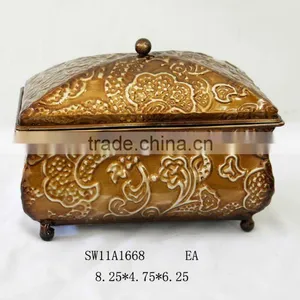 Antique Metal Box for Home Decor thumbnail-1