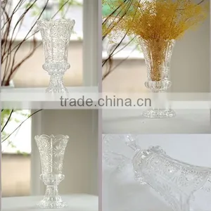 Modern Fashion Carved Crystal Vase Clear Crystal Vase thumbnail-1