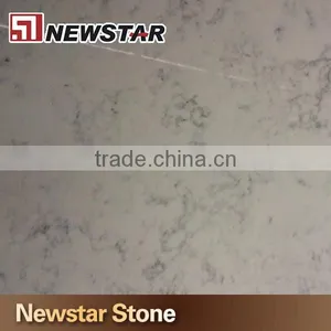 Engineered Stone Dense Marble Grey Vein White Quartz thumbnail-1