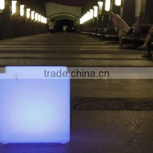 Rechargable Colorful Warterproof Modern Outdoor LED Cube Furniture Led Cube Chair thumbnail-1