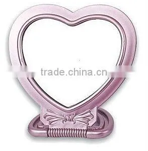 Heart Shaped Plastic Table Cosmetic Mirror thumbnail-1