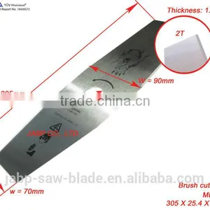 305X25.4X1.6X2T Chinese Cheap Polishing Metal Blade Brush Cutter thumbnail-1