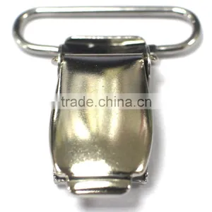 1" Stamping Steel Metal Suspender Clip With Plastic Teeth Inside for Garment, High Quality, Fashion Metal Clip thumbnail-6