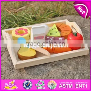 New Design Preschool Food Set Toys Wooden Kids Play Food W10B184 thumbnail-1