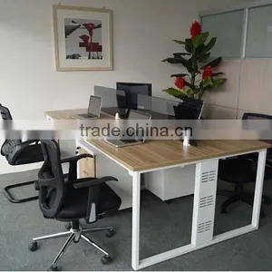 Metal Cheap Office System Furniture 4 People Office Desk With Cabinet thumbnail-1