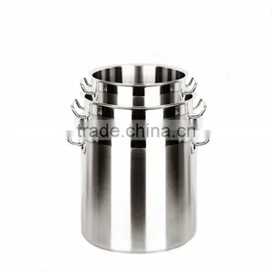 Stainless Steel Food Mixing Barrel 70L Stockpot Bucket thumbnail-2