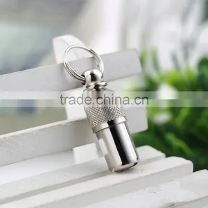 1Pcs Anti-Lost Pet Dog Cat ID Name Address Label Tag Storage Barrel Tube Silver Pet Identity Card ID Tags Newest Hot Search thumbnail-1