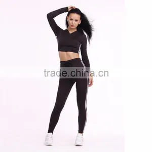 Women Cheap Tracksuit Suit Sets Custom Tracksuit Summer Top Sexy 2 Piece Set Latest Design Short Top Hooded Full Length Sets thumbnail-2