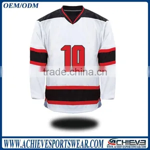 2017 High Quality Ice Hockey Wear, Sublimation Printing Hockey Jersey thumbnail-2