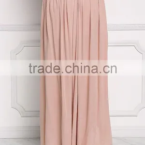 Blush Ruched New Arrive Boho High Slit Maxi Skirts Long thumbnail-3